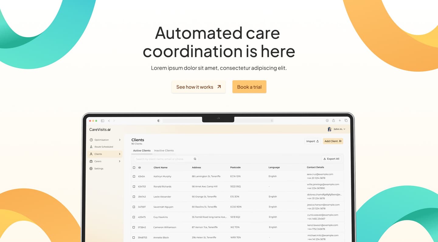 CareVisits preview