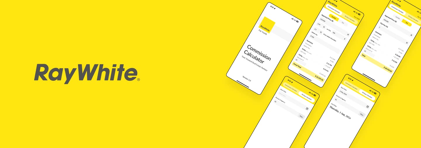RayWhite commission calculator app